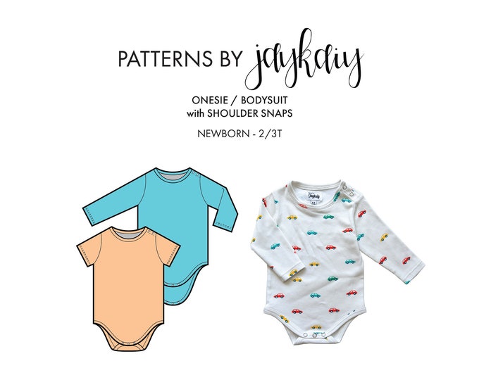 Baby onesie sewing pattern Etsy