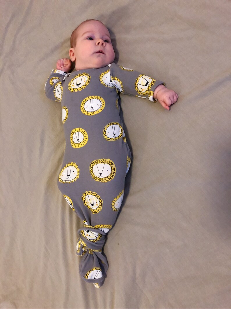 newborn gowns with drawstring