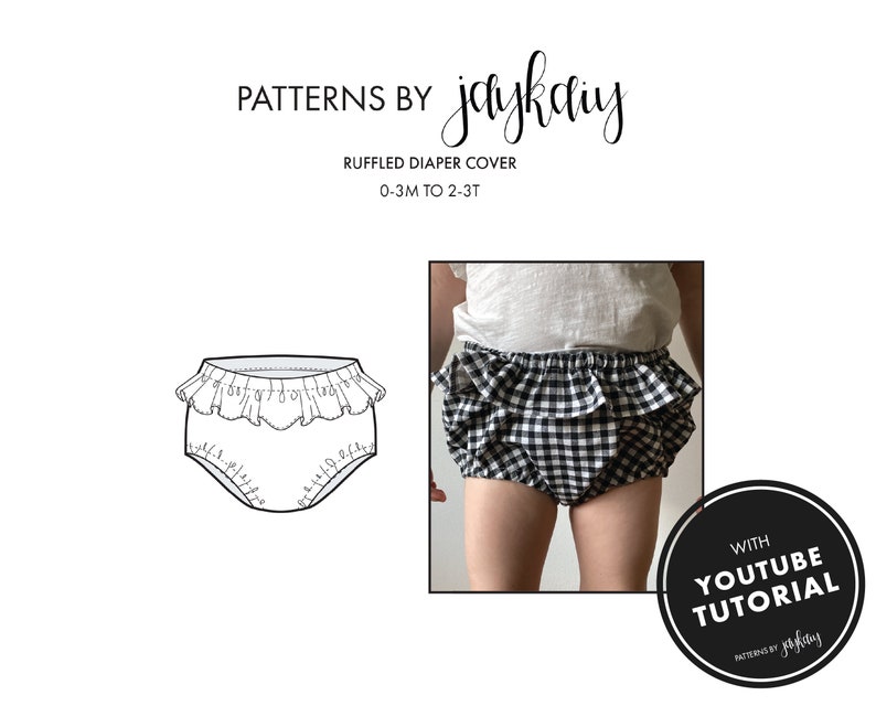 Ruffled Diaper Cover Sewing Pattern Nappy Cover Bloomer Etsy