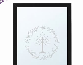 LED Lord of the Rings Inspired Light Up Mirror in Frame Gift