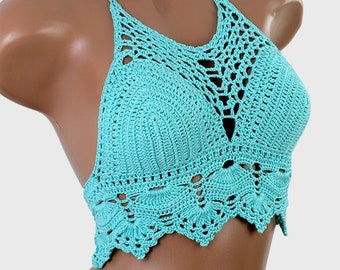 Top de ganchillo, Top de bikini de ganchillo 2021