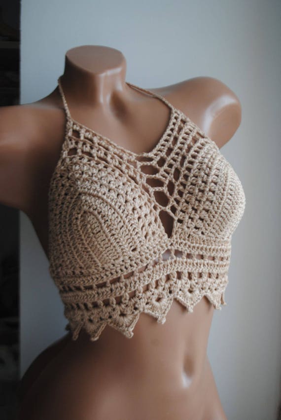 crochet bikini top