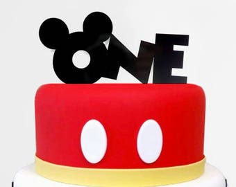 Minnie Mouse Cake Topper Happy Birthday Minnie Mouse Etsy