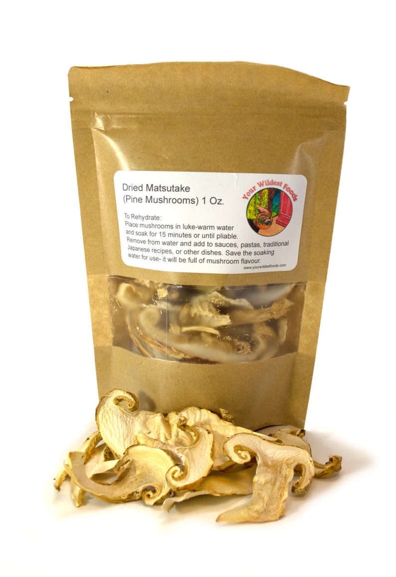 Dried Matsutake pine Mushrooms 1 Oz. Etsy
