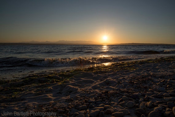 Sunset At Golden Gardens Park Seattle Wa Etsy