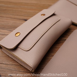 ONE SET 2023 MacBook Air 15 M2 Sleeve, 13 MacBook Pro Air M2 Case,MacBook Pro 14 Case, MacBook Pro 16, Leather MacBook Pro 15 Laptop Sleeve image 2