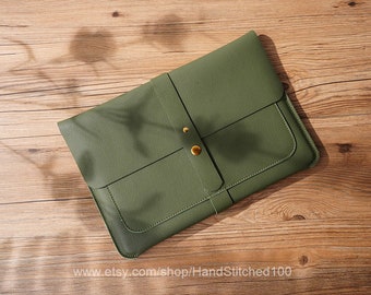 Personalized Leather Macbook Laptop Sleeve for 13”15” Macbook Pro Air, Handmade MultiColoured 16” Macbook Pro Laptop Bag Cover Custom Sizes