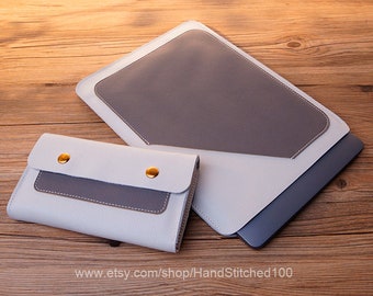 Leather laptop sleeve, laptop case, macbook sleeve, laptop cover, macbook pro 16 sleeve, macbook 13 sleeve , macbook laptop bag 14inch
