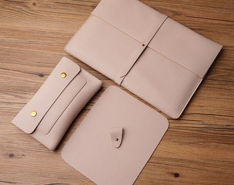 ONE SET Leather Lenovo Laptop Cases, Custom Leather Laptop Sleeves for Dell, Acer, Lenovo, Dell Yoga Laptop cover, Asus Zenbook Laptop Case
