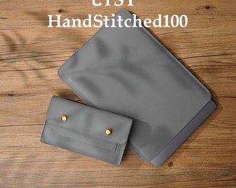 Leather 2022 Macbook Air 13 M2 Sleeve, Macbook Pro 16 Case, 14 inch Macbook Pro laptop sleeve cover, macbook sleeve case, macbook laptop bag