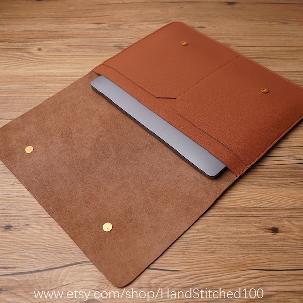 Macbook Pro 14 Leather laptop sleeve, laptop case, macbook sleeve, laptop cover, macbook pro sleeve, macbook sleeve case, macbook laptop bag