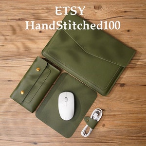 Leather Surface Pro 4 5 6 7 Sleeve Surface Laptop 4 Bag 13 Surface Book Cover 15 Surface Laptop Go 12.4 Organizer More Colors Personalized