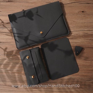 Macbook Pro 13 2017 hoesje, Macbook Air hoesje, Macbook Air hoes, Macbook Pro hoesje, Macbook Pro hoes, Macbook zwart lederen hoes