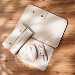 Set of 4PCS Leather iPad Pro 11 inch Case ,New iPad Pro 12.9 inch with Magic Keyboard Bag , iPad Pro Sleeve Case , ipad Air 10.9 Case