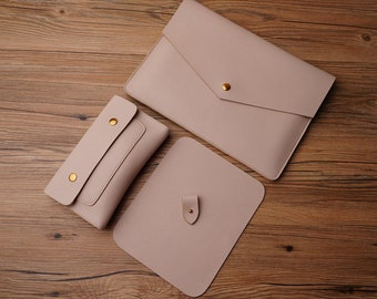 ONE SET 2023 MacBook Air 15 M2 Sleeve, 13 MacBook Pro Air M2 Case,MacBook Pro 14 Case, MacBook Pro 16, Leather Macbook Pro 15 Laptop Sleeve