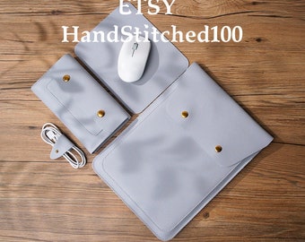 Personalized Leather Macbook Pro 14 Sleeve, Macbook Air 13 Case,Macbook 14 Sleeve,13 Macbook Air Laptop Bag 13inch,2021 Macbook Pro 16 Cover