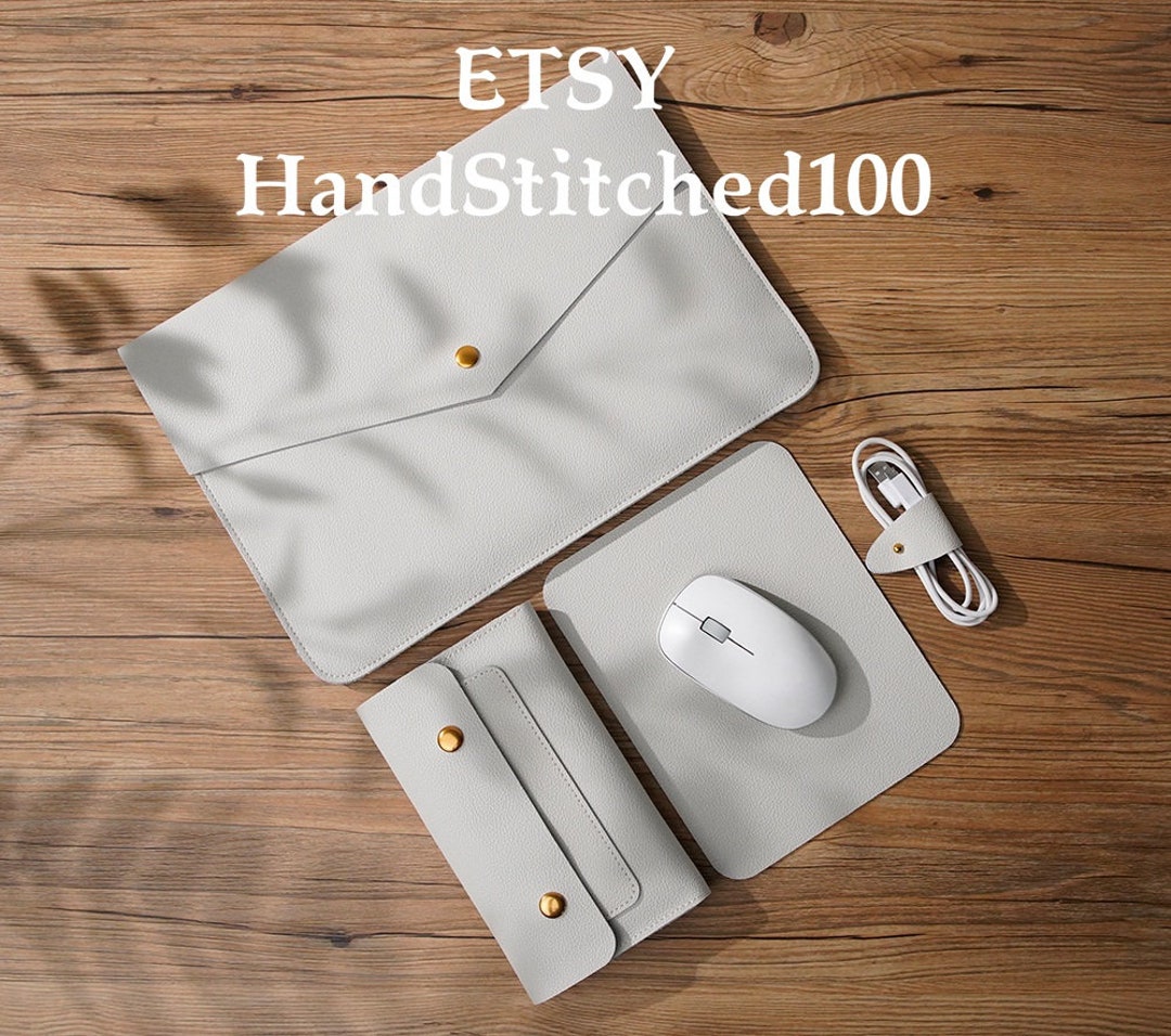 ONE SET MacBook Pro 14 Leather Laptop Sleeve, MacBook Pro 13 Case