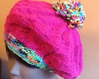 Handmade Knit Slouchy Beret