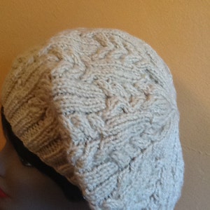 cable beret hat