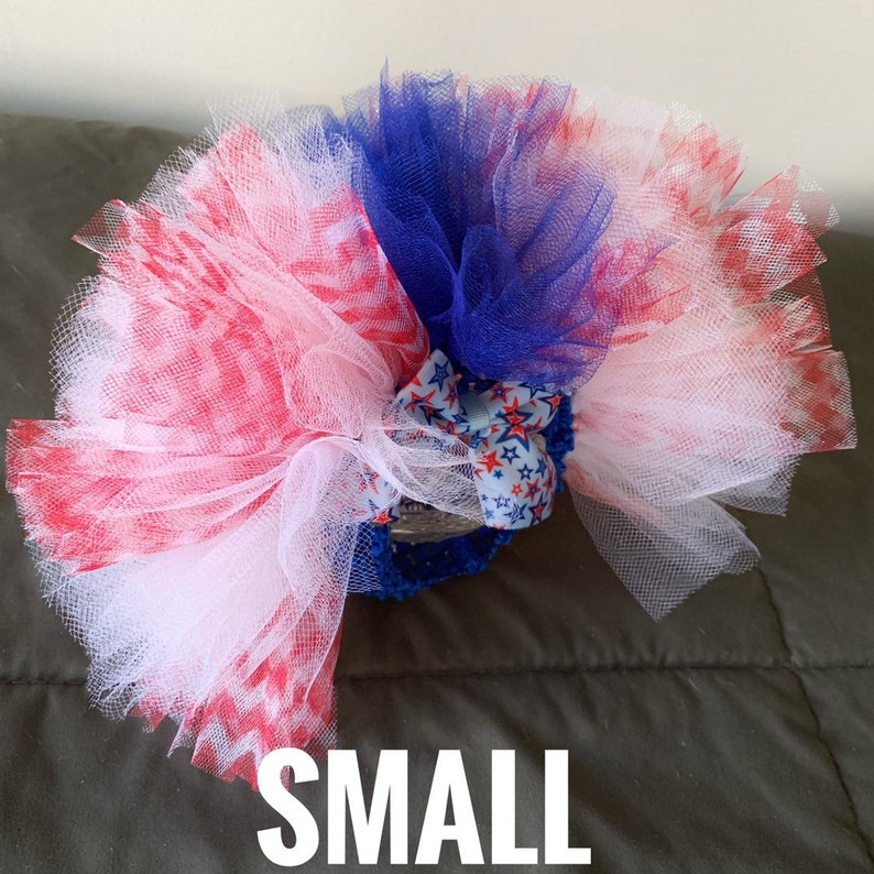 Star Spangled small crochet top pet tutu