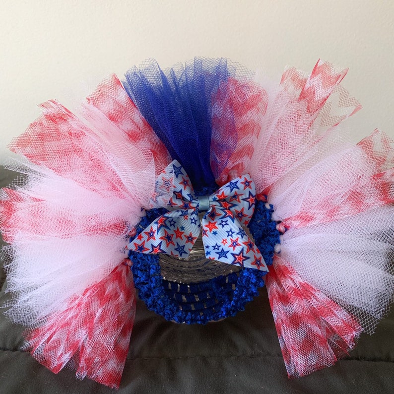 Star Spangled small crochet top pet tutu