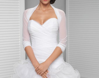 Simple Bridal Cover Up | Simple Bridal Shrug | White, Ivory, Black