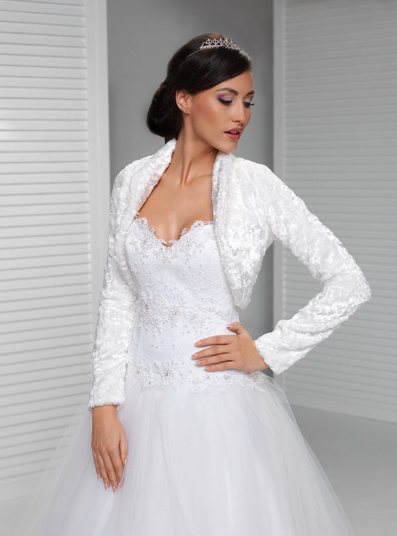 long sleeve wedding wrap