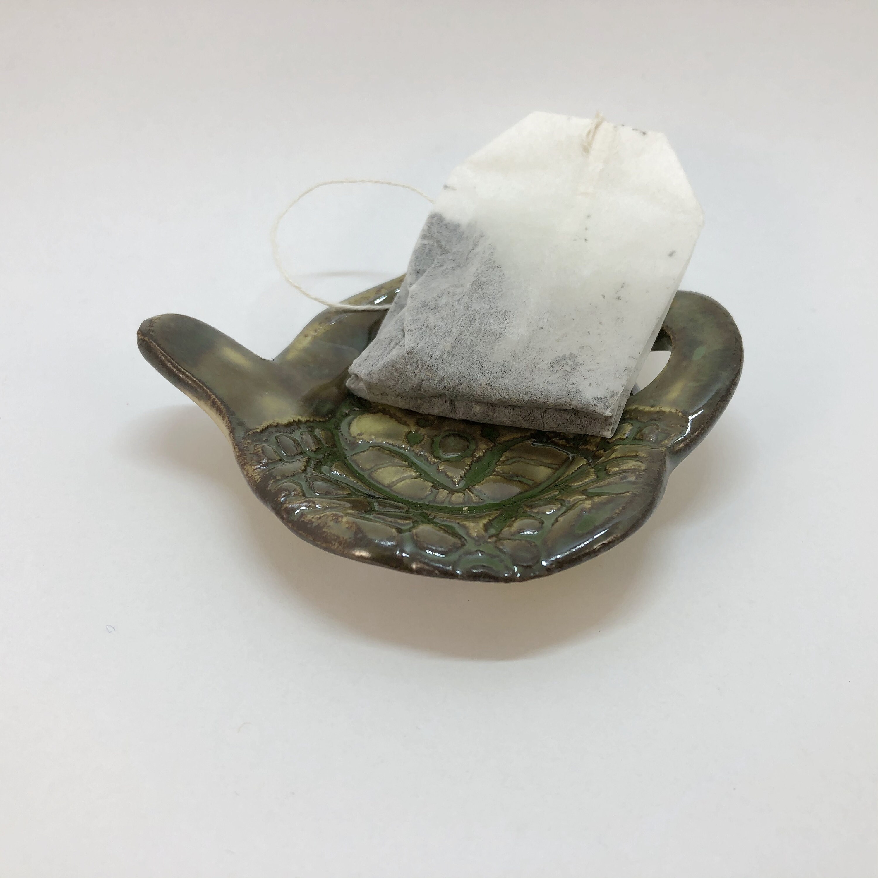 Teabag Dish Tea Bag Holder Tea Drinker Gift Green Trinket Etsy