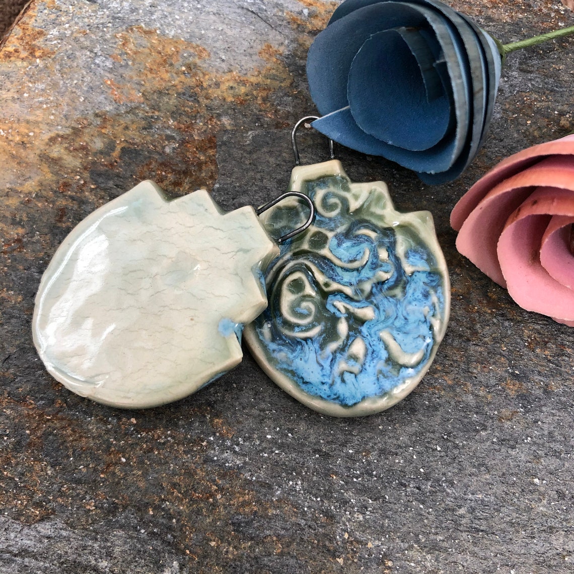 Artisan Charm Pendant Ceramic Charm Handmade Ceramic Boho Etsy