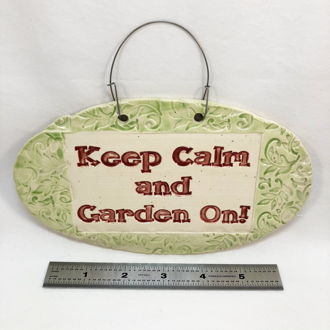 Garden Sign gardener gift inspirational plaque outdoor Etsy