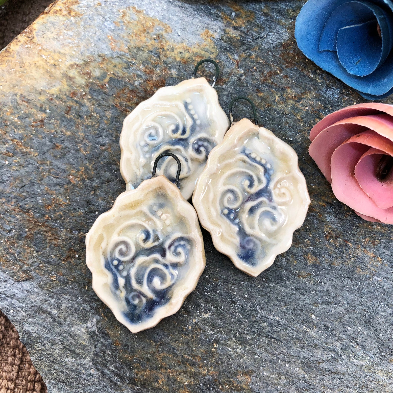 Artisan Charm Pendant Ceramic Charm Handmade Ceramic Boho Etsy