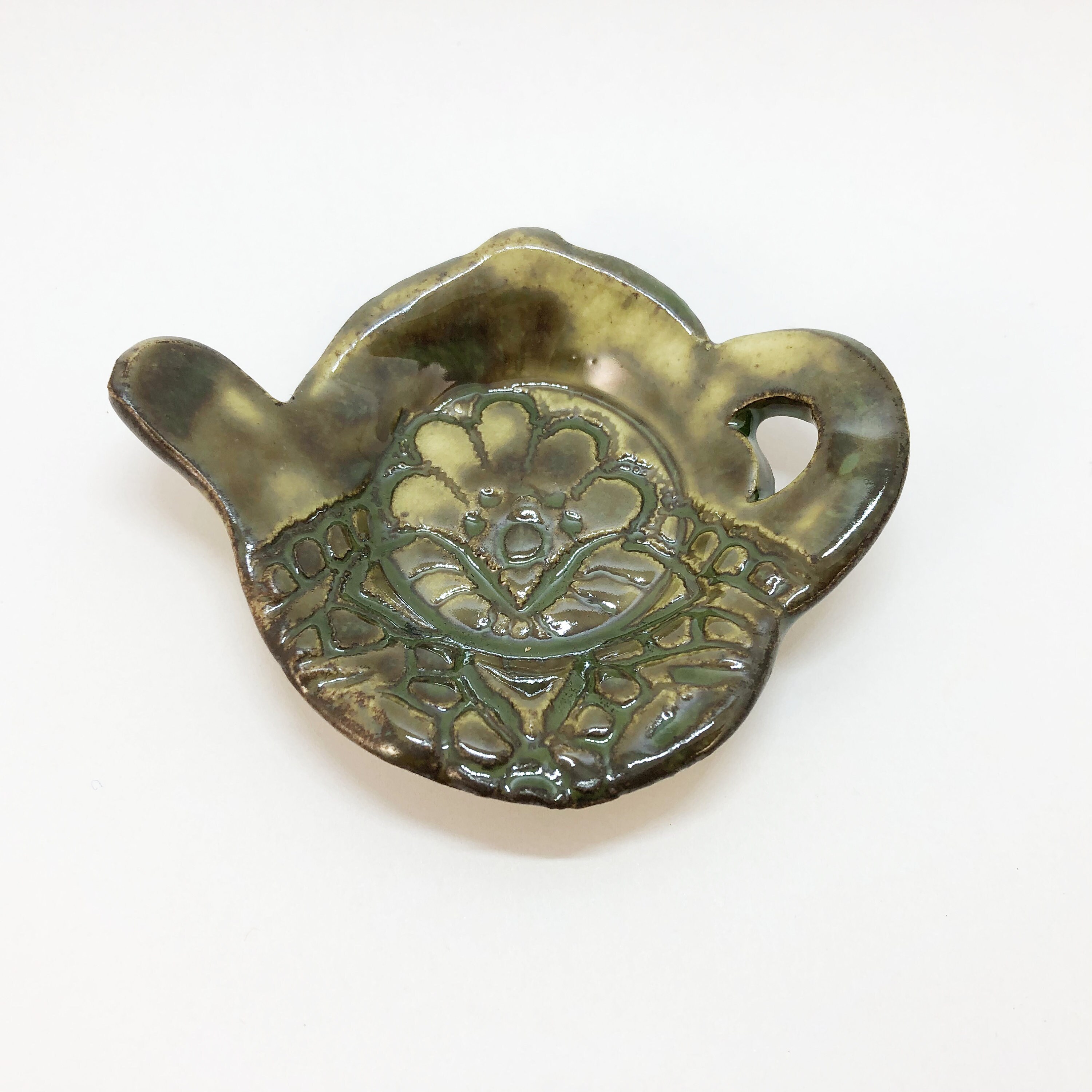 Teabag Dish Tea Bag Holder Tea Drinker Gift Green Trinket Etsy