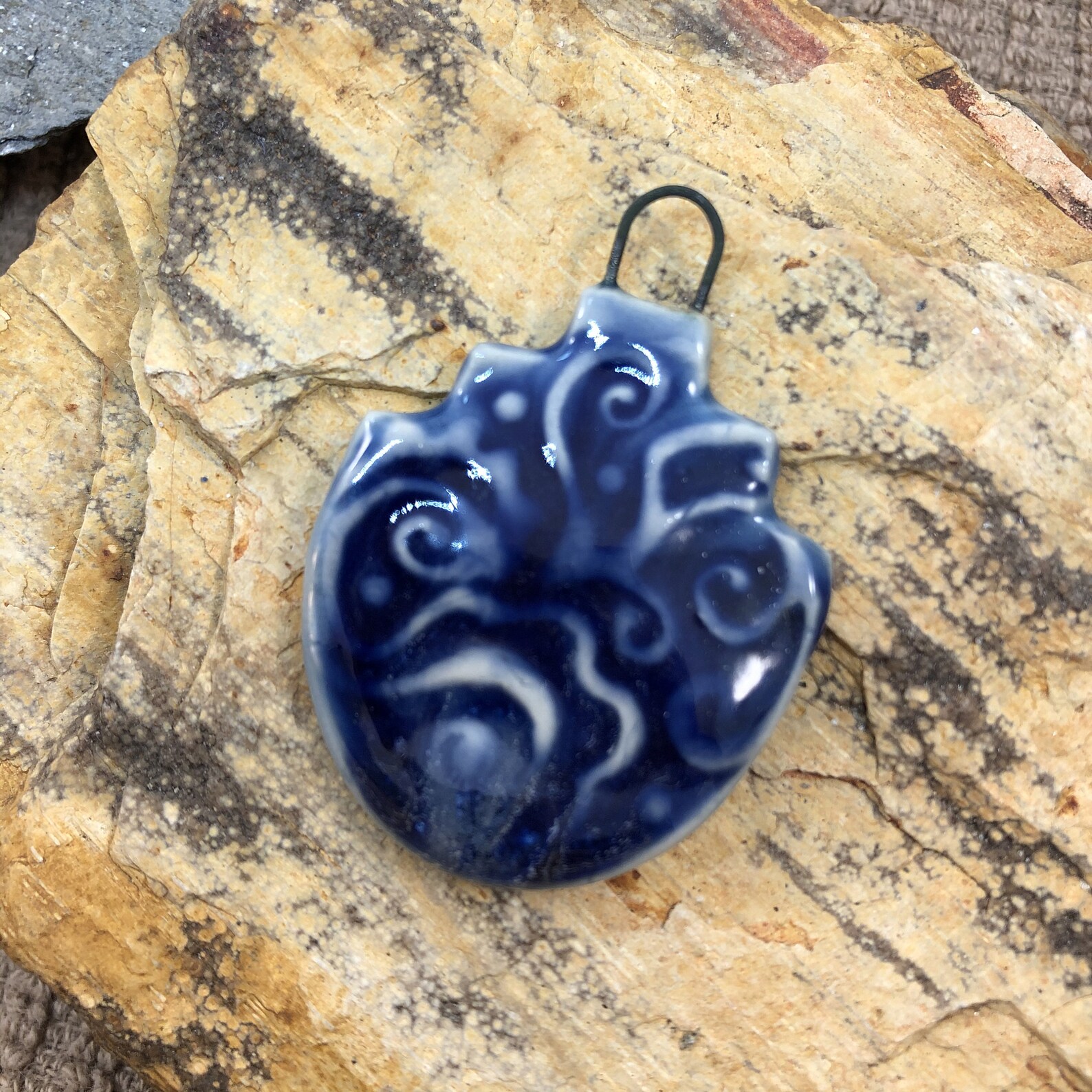 Artisan Charm Pendant Ceramic Charm Handmade Ceramic Boho Etsy.de