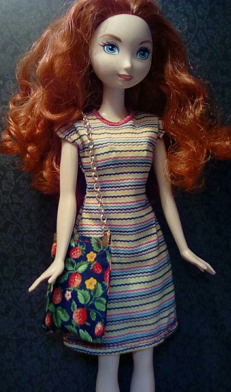 1:6 Scale RED STRAWBERRY Doll PURSE