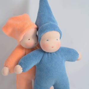 Mini poupée de poche Waldorf : jouet naturel fait main à partir de 3 ans