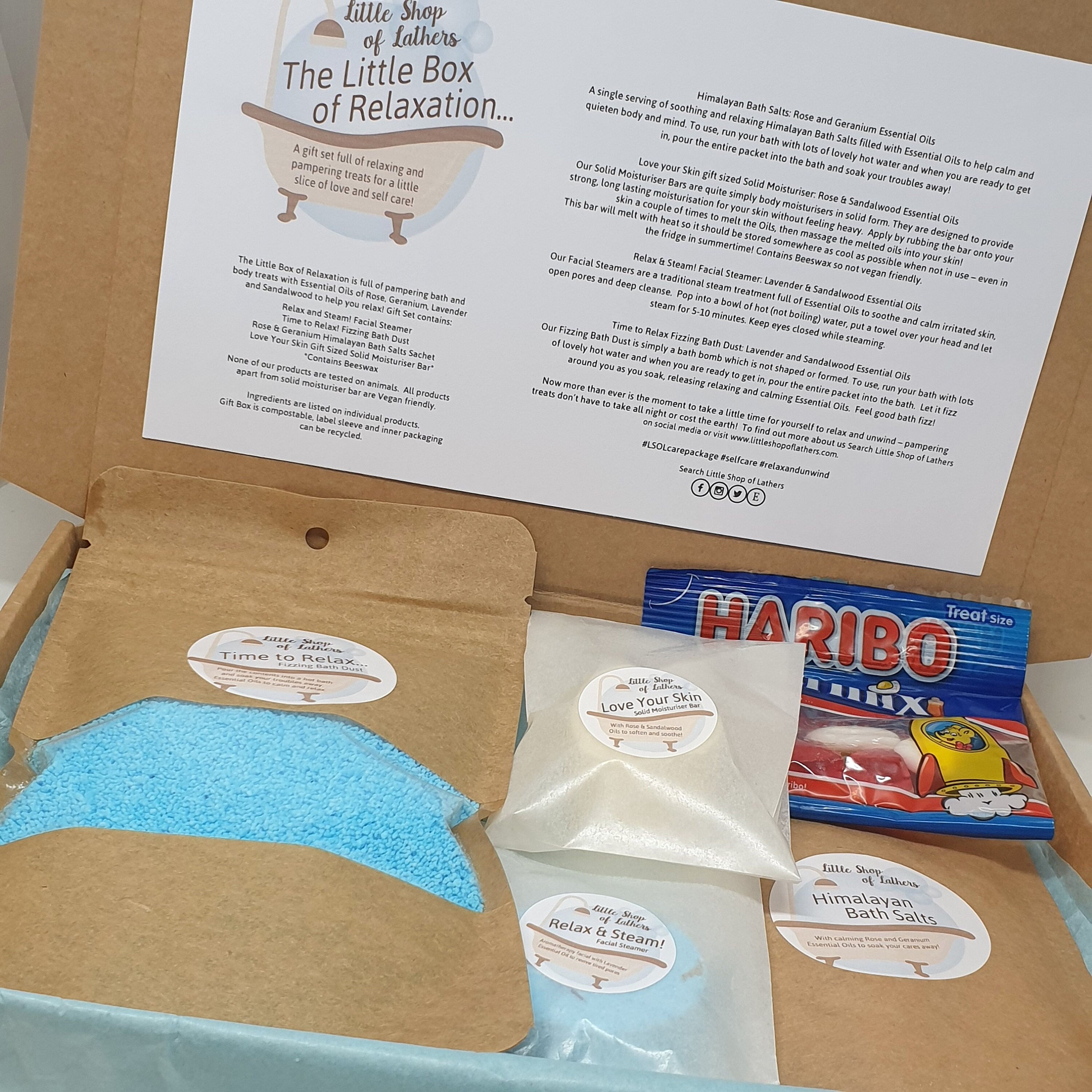 The Little Box of Relaxation - Letterbox Gifts - Self Care - Relax Gift ...