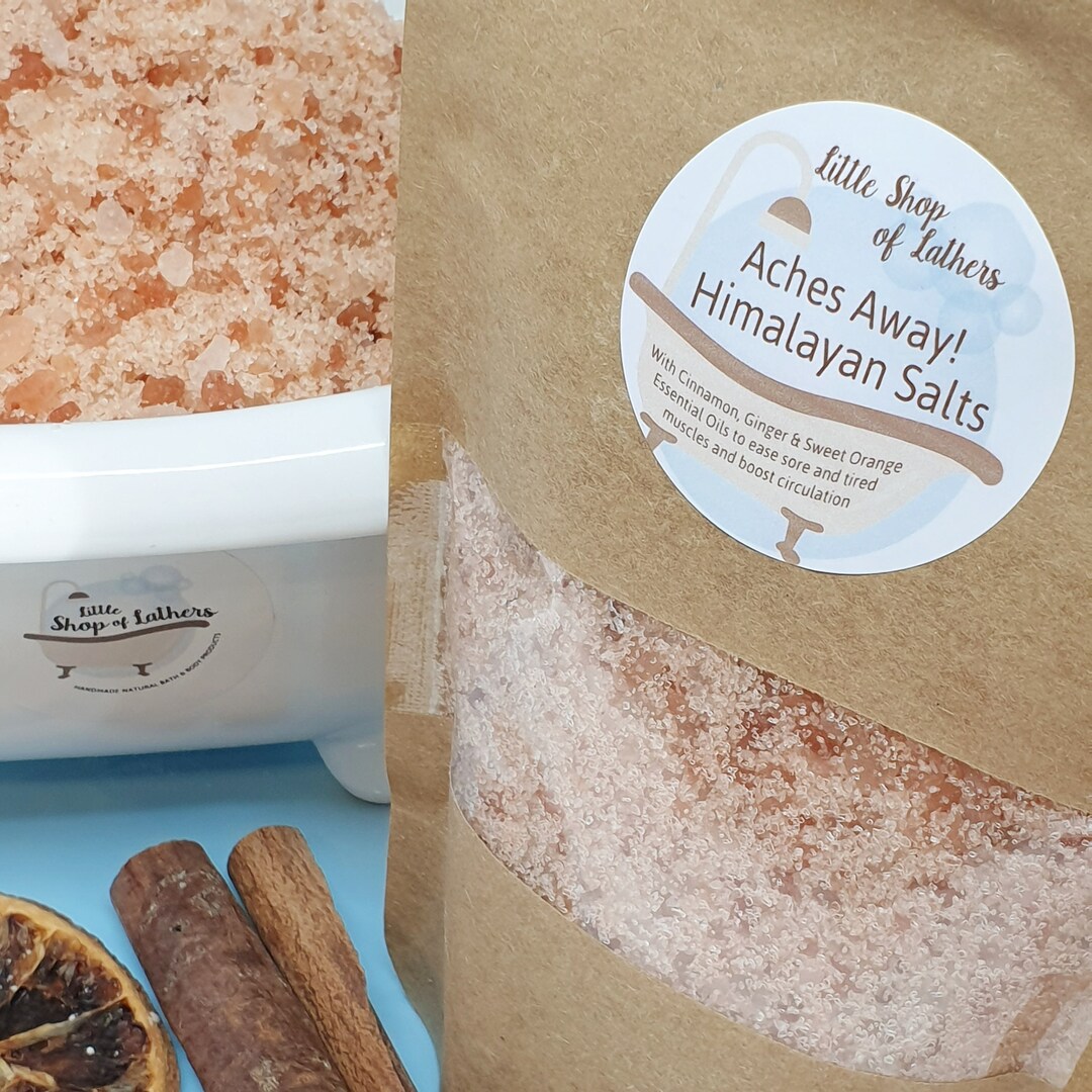 Aches Away Soothing Himalayan Bath Salts Tired Muscles Aches and Pains