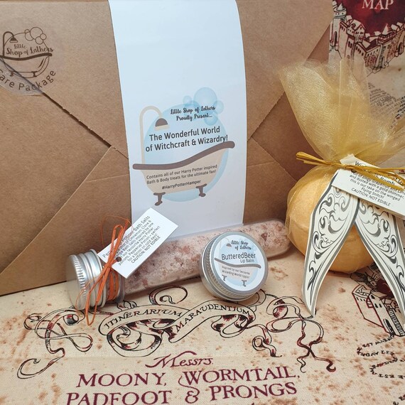 Wizarding World Bath Bombs Gift Set - All Natural Bath Fizzer - Harry Potter inspired - Handmade Aromatherapy BathBombs - Vegan Bath Bombs