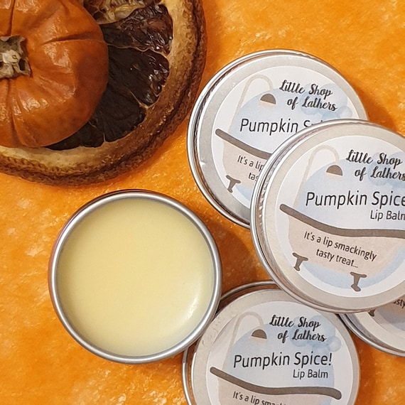 Spiced Pumpkin Lip Balm - Halloween - Trick or Treat Calorie free treat - Silky Soft Lips - Moisturising natural lipbalm - cruelty free