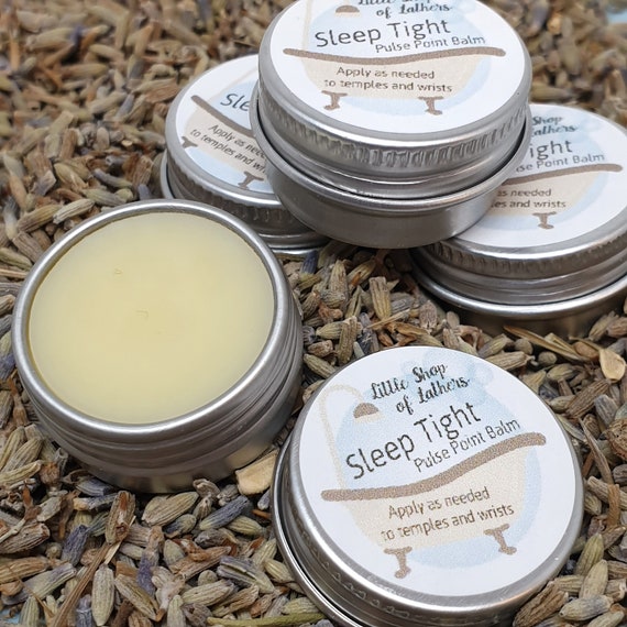 Sleep Tight - pulse point - temple balm - natural sleep aid - handmade Aromatherapy treatment - soothing night time balm