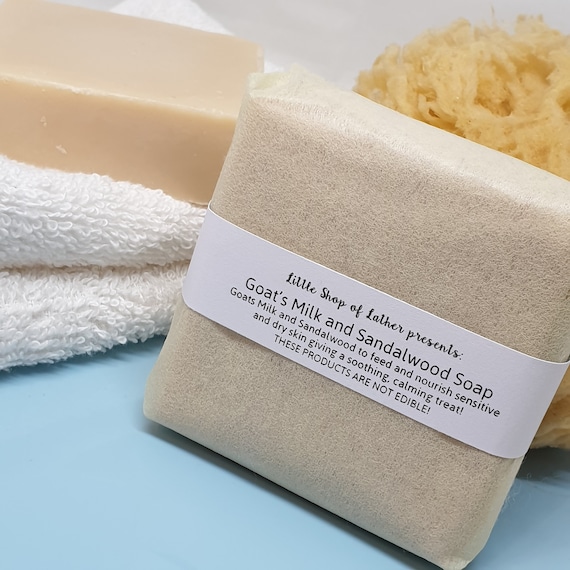 Sandalwood Goat's Milk Soap - SLS | Palm Oil Free - Natural Soap Bar - Cruelty Free skincare - Cold Pressed Soap - Sensitive Skin treatment