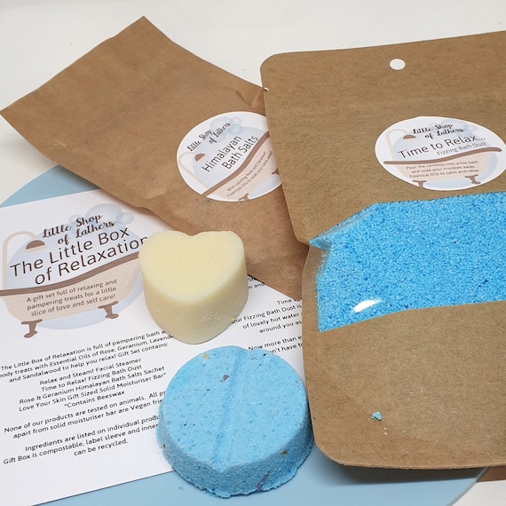 The Little Box of Relaxation - Letterbox Gifts - self care - relax gift set - Bath and body gift - Aromatherapy Giftset - Pamper Pack
