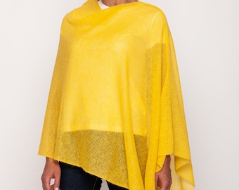 Poncho de mohair, bufanda de mohair, mohair con lana de alpaca, poncho light, poncho de punto, poncho de mujer, ropa de mohair, poncho de lana, regalo