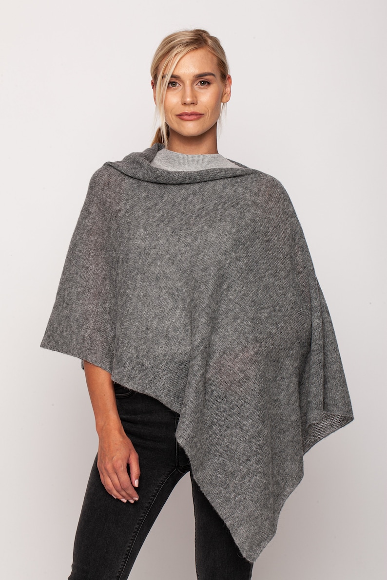Mohair Poncho Women Poncho Poncho or Shawl Knitted Poncho Etsy Canada