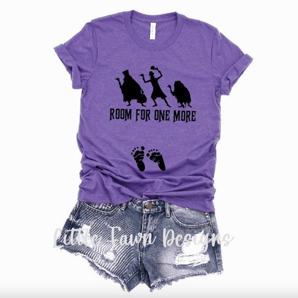 Room For One More Haunted Mansion Maternity Shirt, Magical, Inspired, Disney Halloween, Magic Kingdom, Halloween, Pregnancy Announcement