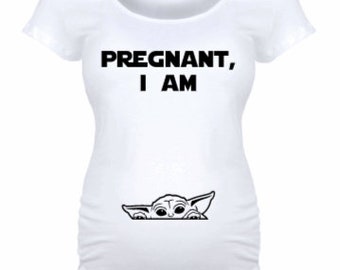 Yoda Maternity Shirt Etsy