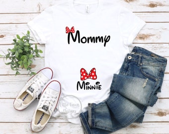 Mommy and Minnie Baby Maternity Shirt -Pregnancy - Pregnancy Shirt - Bump Shirt -  - Disney Shirt - Inspired - Magical, DisneyDisney