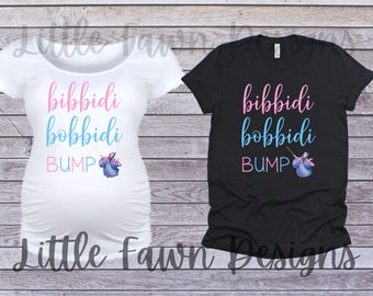 Bibbidi Bobbidi Bump - Disney Pregnancy - Pregnancy Shirt - Bump Shirt - Cinderella - Disney Shirt - Inspired - Magical  - Maternity