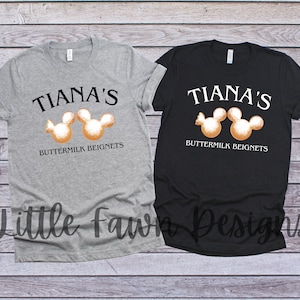 Tiana&#39;s Buttermilk Beignets Shirt - Inspired - Magical - Tiana&#39;s Bayou Adventure - Disneyland - World - Magic Kingdom - Tiana&#39;s PlaceDisney