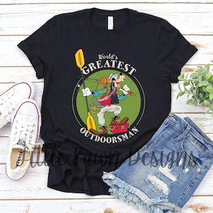 World&#39;s Greatest Outdoorsman Goofy Fishing Shirt, Dad Humor, Magica, Silly, Sense of Humor, Magical, Funny Dad Shirt, Mouse, Disney